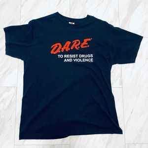 Vintage DARE shirt, Fruit of the Loom Large
